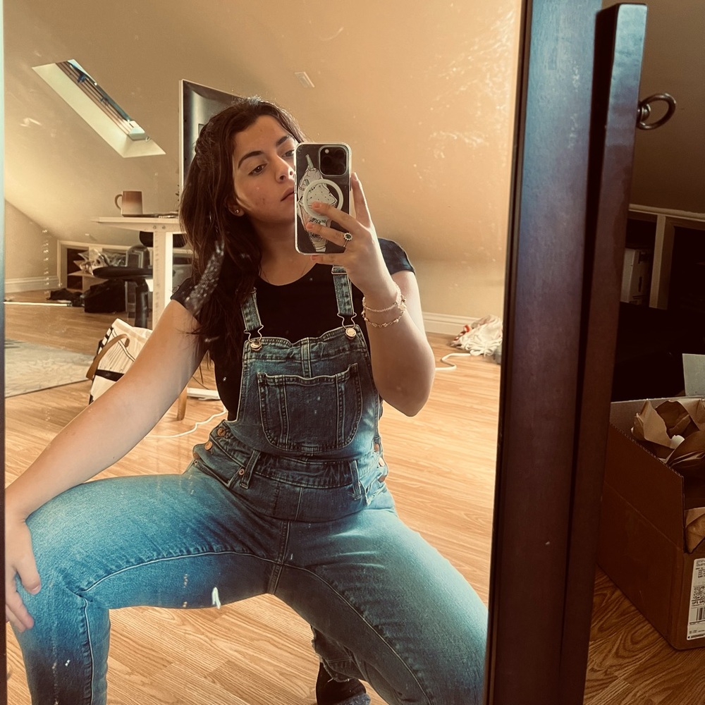 Jeans overall from Target.